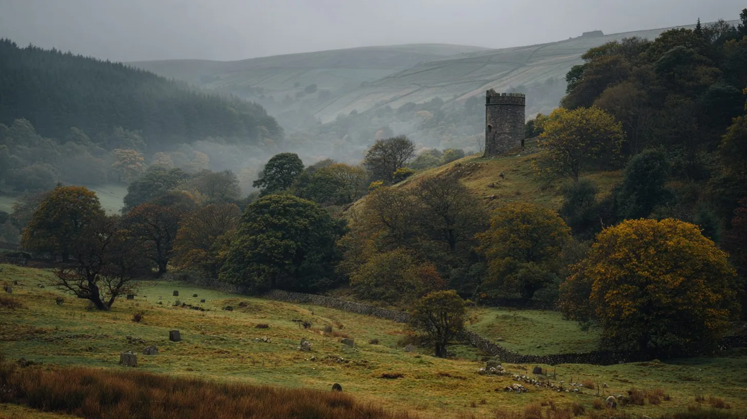The ruined watchtower above the valley